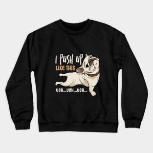 Fun Doggy Exercise Crewneck Sweatshirt